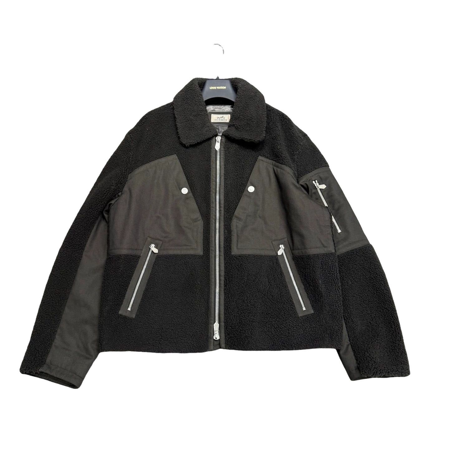 Hermes Hermès Shearling Panel Jacket Size 50 Size US M / EU 48-50 / 2 - 1 Thumbnail