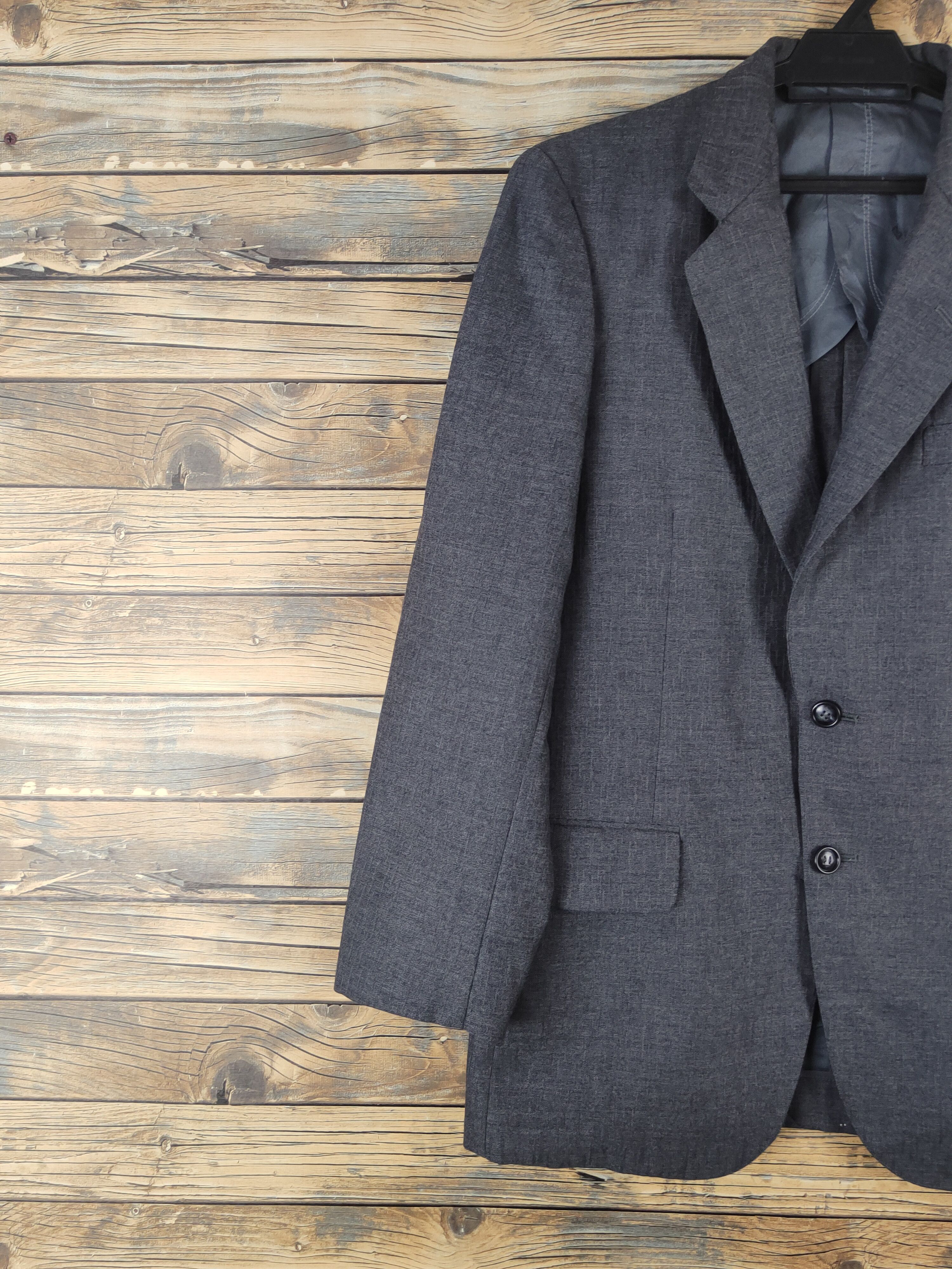 Vintage Luxury Vintage 🔥Miyukilan Dark Gray Blazers Size US M / EU 48-50 / 2 - 3 Thumbnail