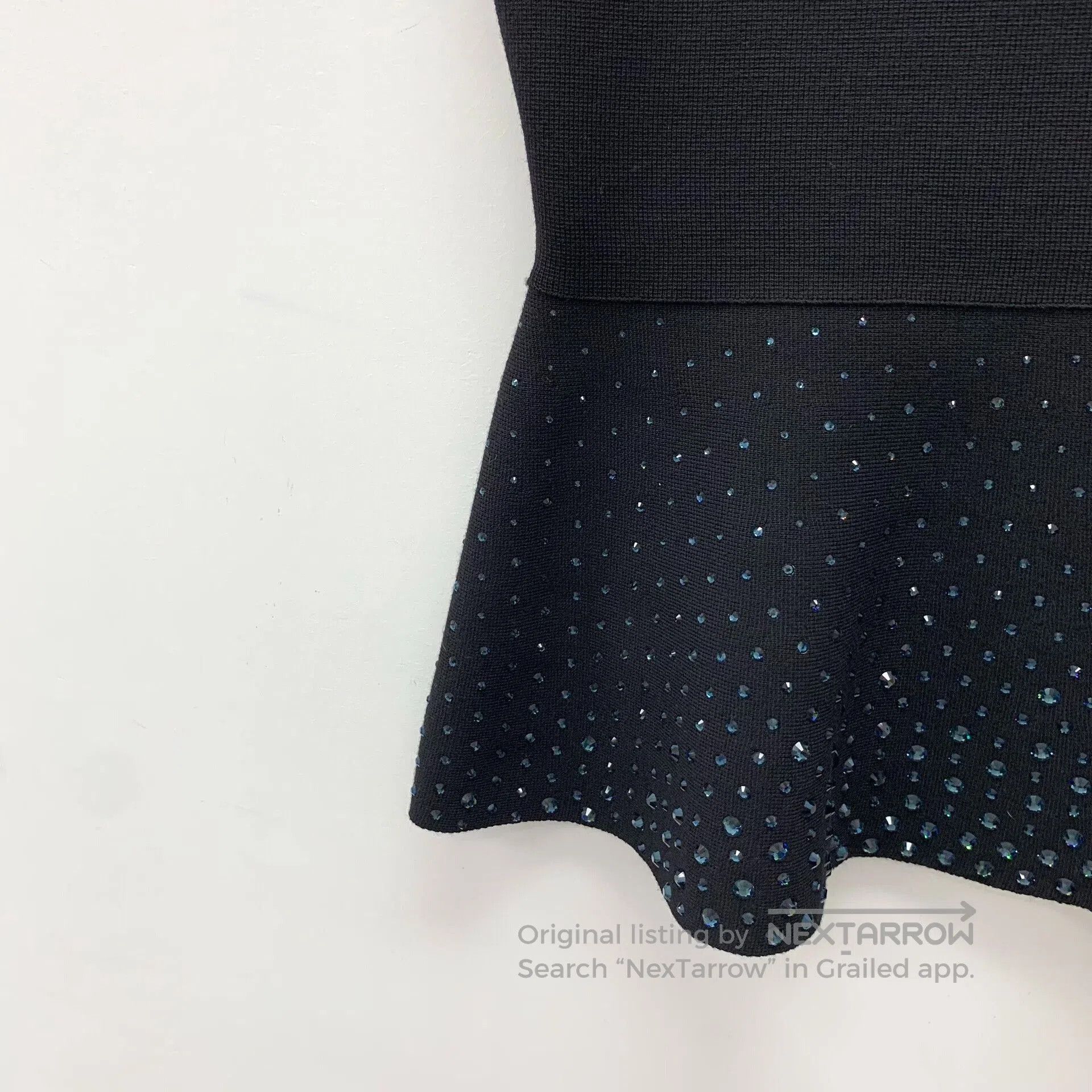Dior black sleeveless top with rhinestones by Dior. Size US L / EU 52-54 / 3 - 4 Thumbnail