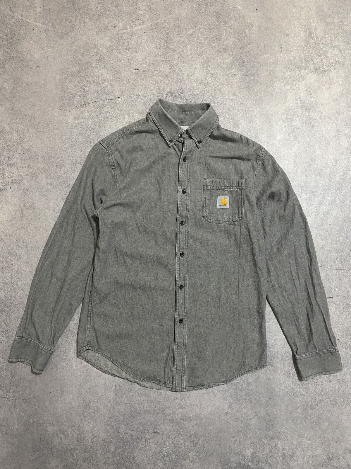 Carhartt × Vintage Vintage Carhartt Pocket Logo Long Sleeve Shirt Women’s L Size L / US 10 / IT 46 - 1 Thumbnail