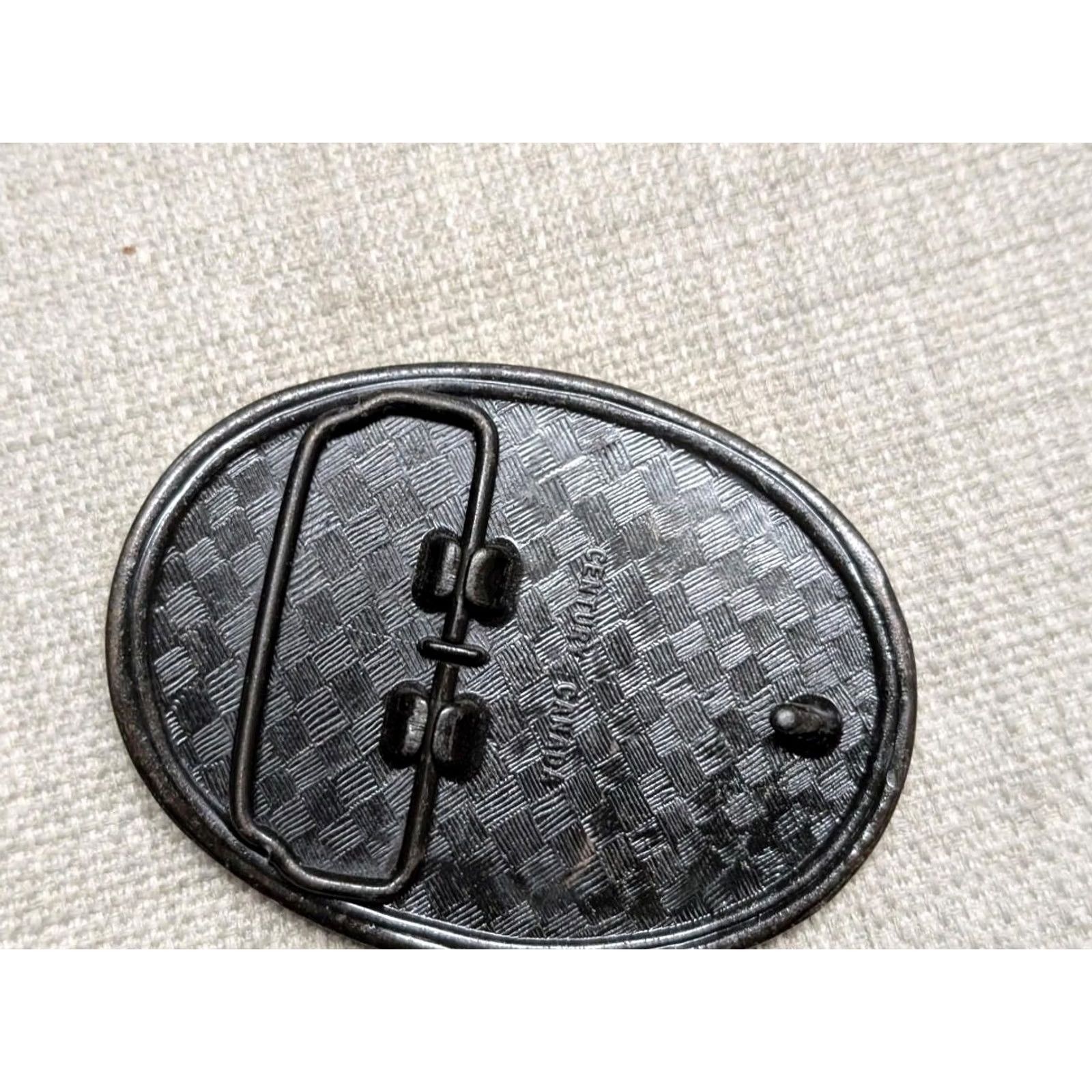 Vintage VINTAGE smith tool western belt buckle brass 2.25 x 3" fits 1.5" belt width Men Brass Century Century belt buckle Mens Size ONE SIZE - 3 Thumbnail