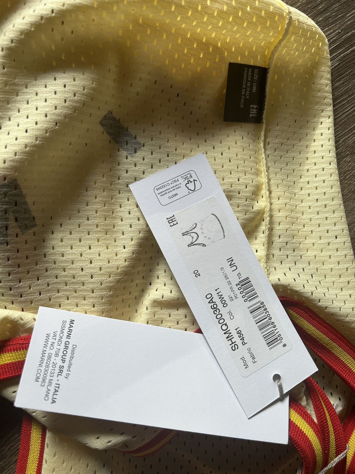 Marni Marni basketball jersey handbag tote 👜 🏀 accessory italy Size ONE SIZE - 5 Thumbnail