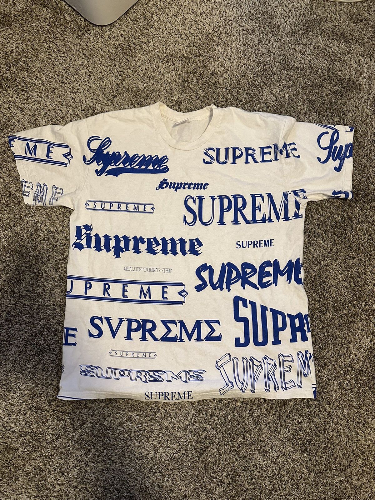 Supreme Supreme Multi Logo Tee White Size US L / EU 52-54 / 3 - 1 Thumbnail