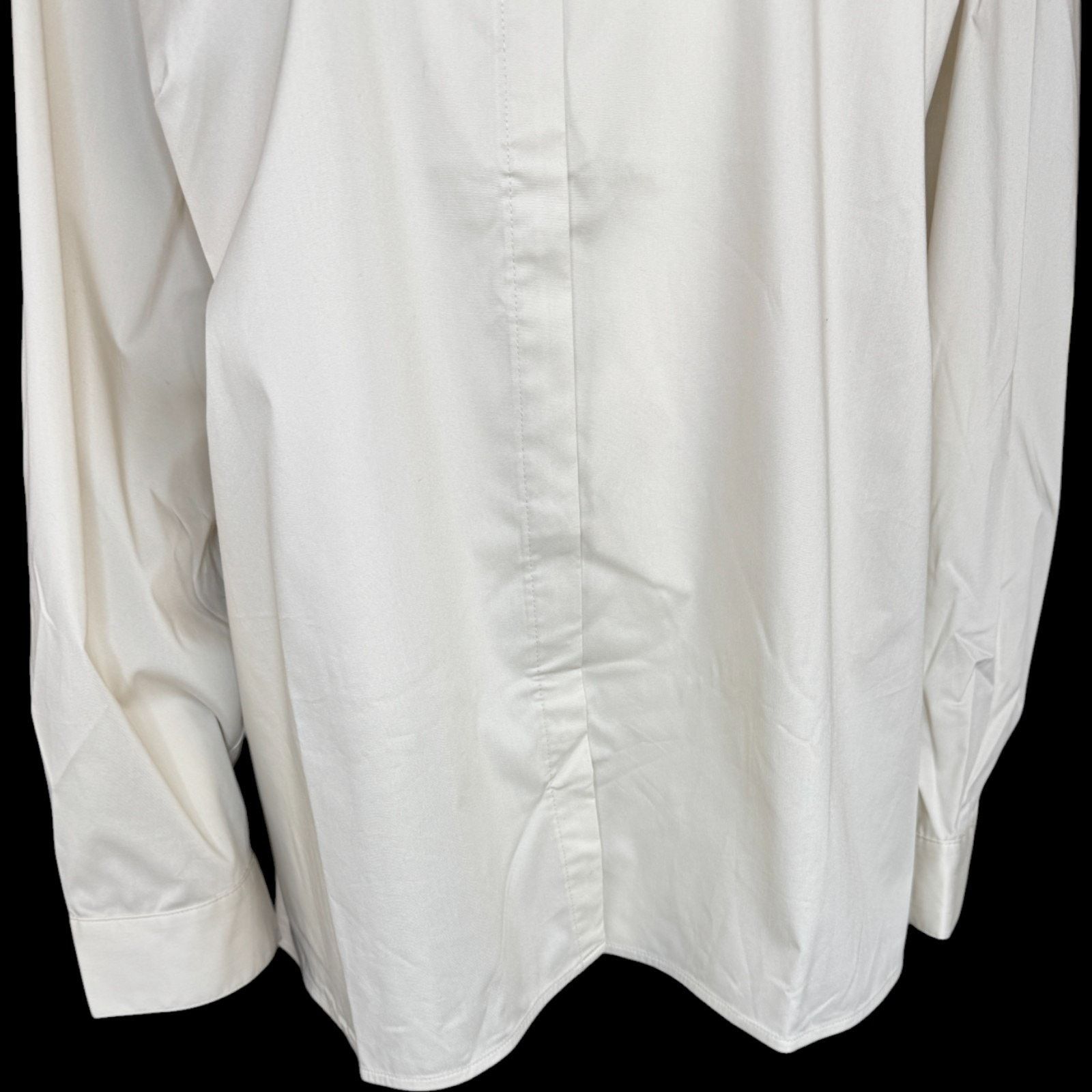 Denim & Co. Denim & Co. White Button Up Shirt 3X Stretch CoolMax Size 3XL / US 20-22 - 4 Thumbnail