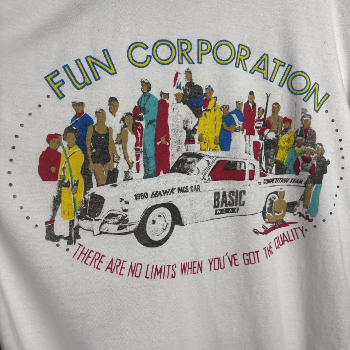 Vintage Vintage 90s Fun Corporation Basic Wear Graphic T-Shirt Size US L / EU 52-54 / 3 - 3 Thumbnail