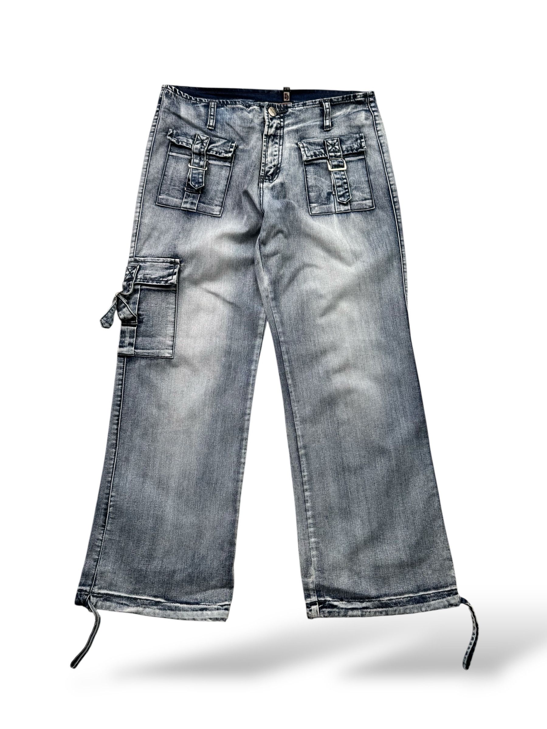 Vintage Cargo Jeans With Straps W439(V9)