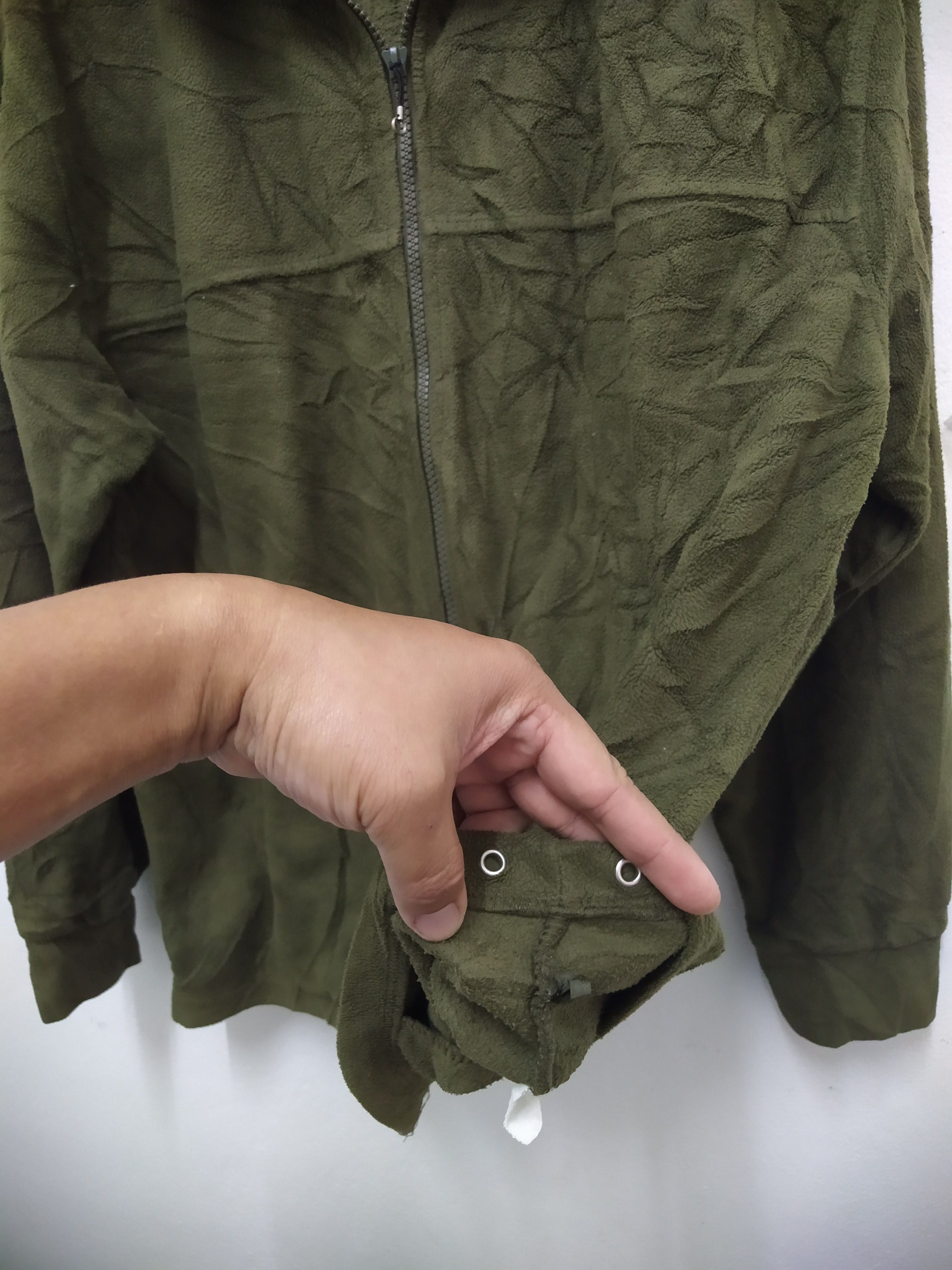 Vintage Virgin Voyage Olive Green Fleece Full-Zip Jacket Size US XL / EU 56 / 4 - 6 Thumbnail