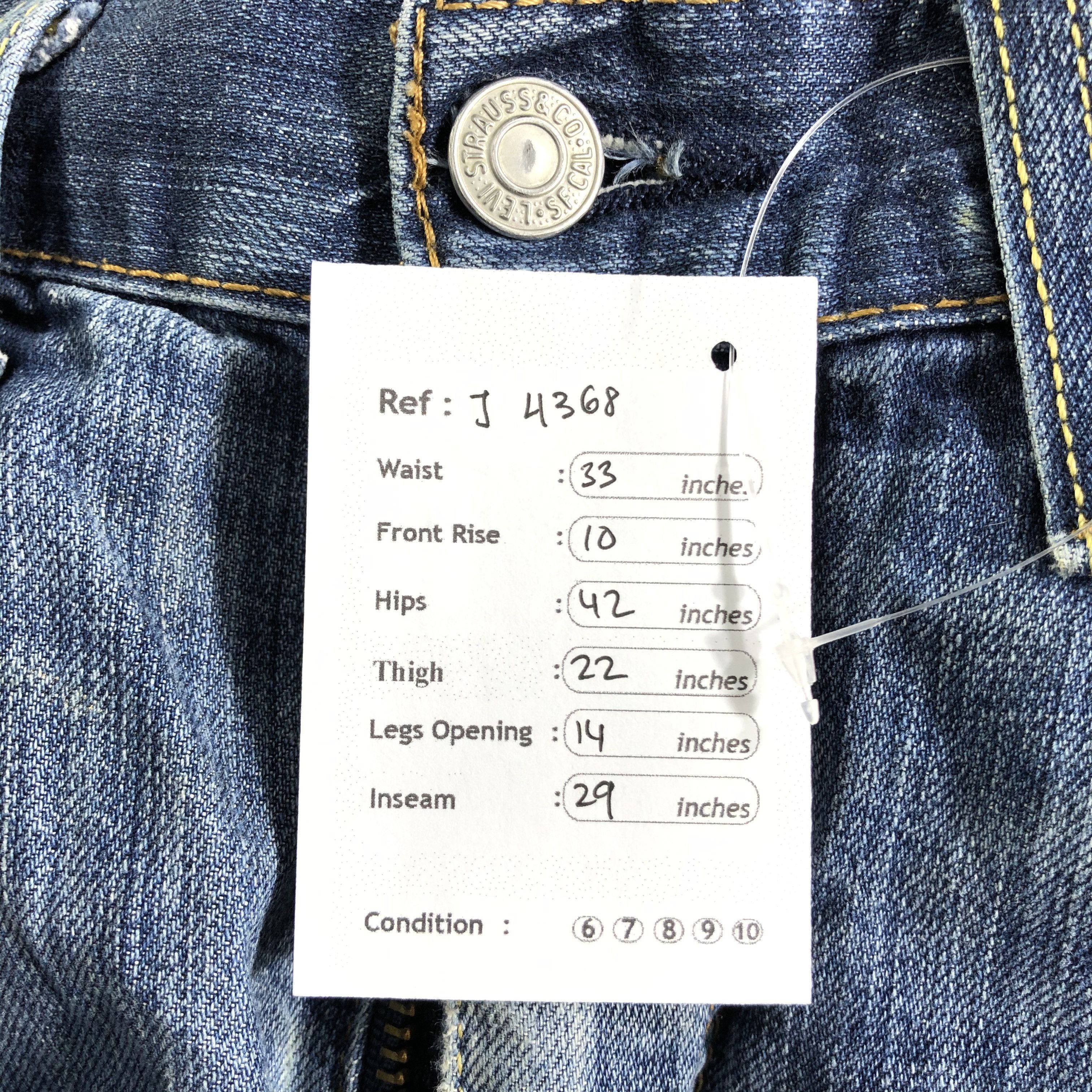 Levi's Vintage Levis 514 Jeans-J4368 Size US 33 - 9 Thumbnail