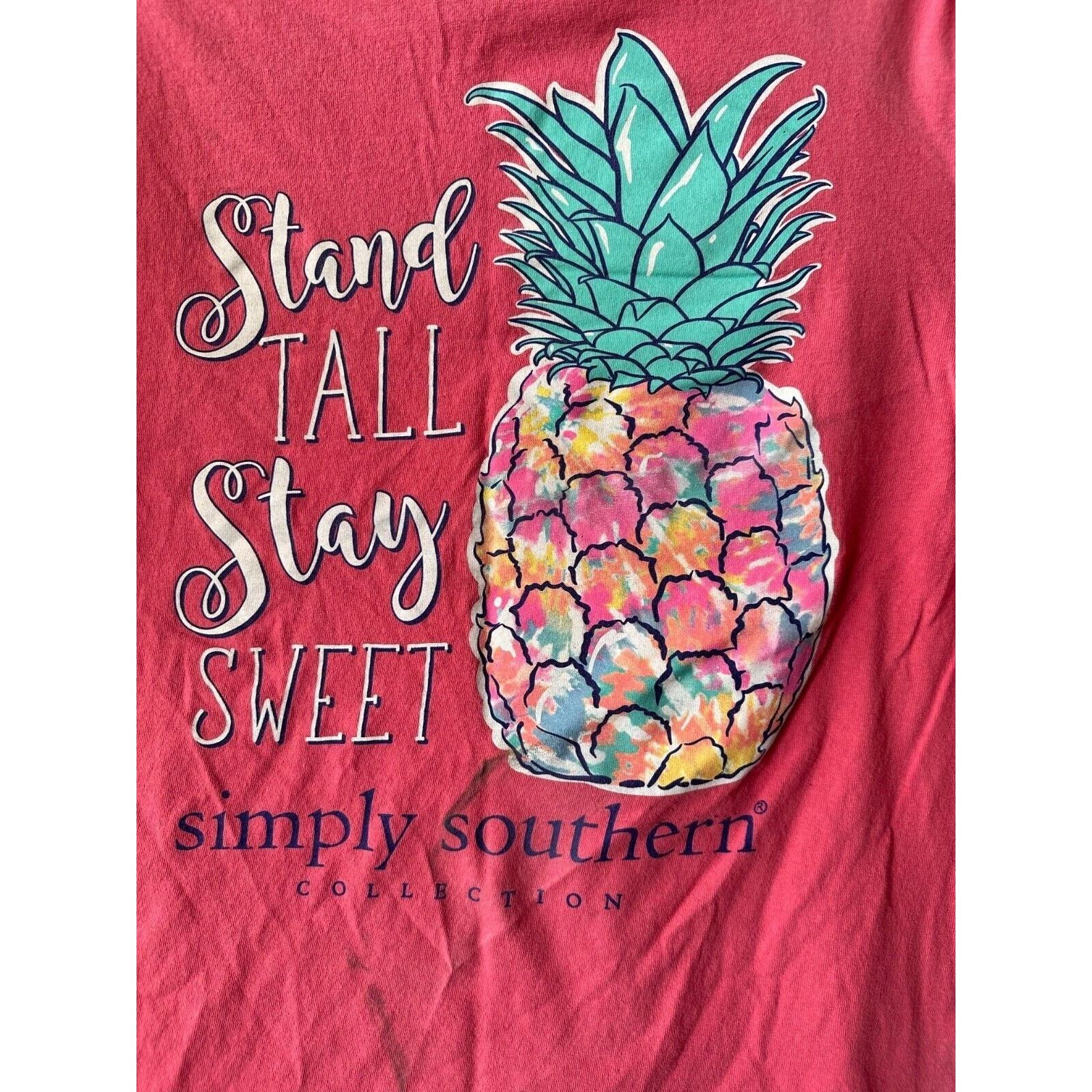 Other SIMPLY SOUTHERN "Stand Tall Stay Sweet" Pineapple Med TEE Size M / US 6-8 / IT 42-44 - 3 Thumbnail