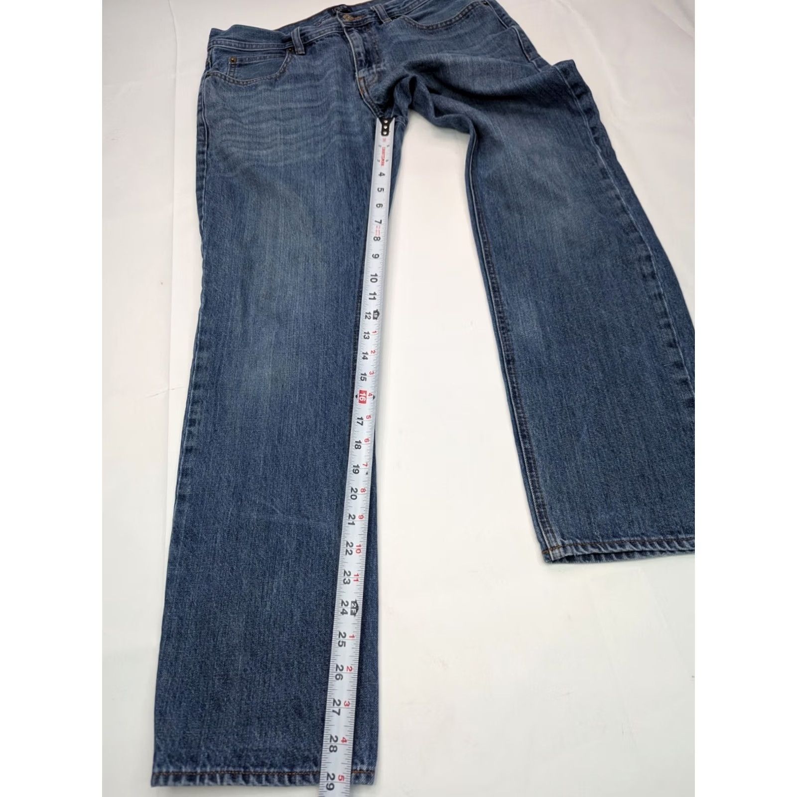 J.Crew J.CREW The Sutton Straight Jeans Blue Denim Men 31x30 Regular Non- distressed Solid Cotton Blend Size US 33 - 4 Thumbnail