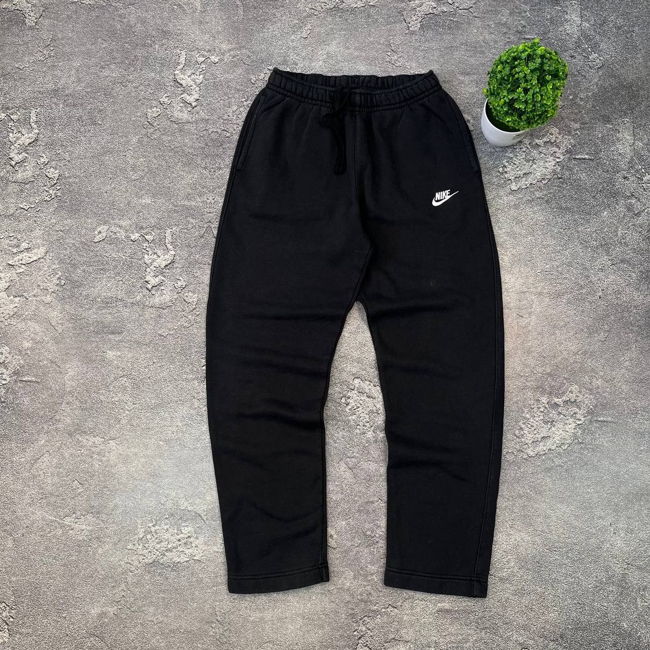 Nike Vintage Nike Black Drill Baggy Sweatpants Pants Size US 33 - 1 Thumbnail