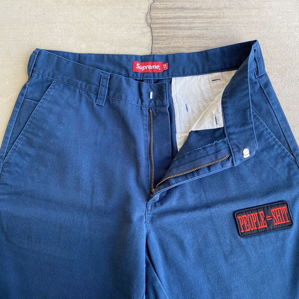 Supreme Supreme People = Sh*t Work Shorts 2018 Light Navy Slipknot Size US 32 / EU 48 - 2 Thumbnail