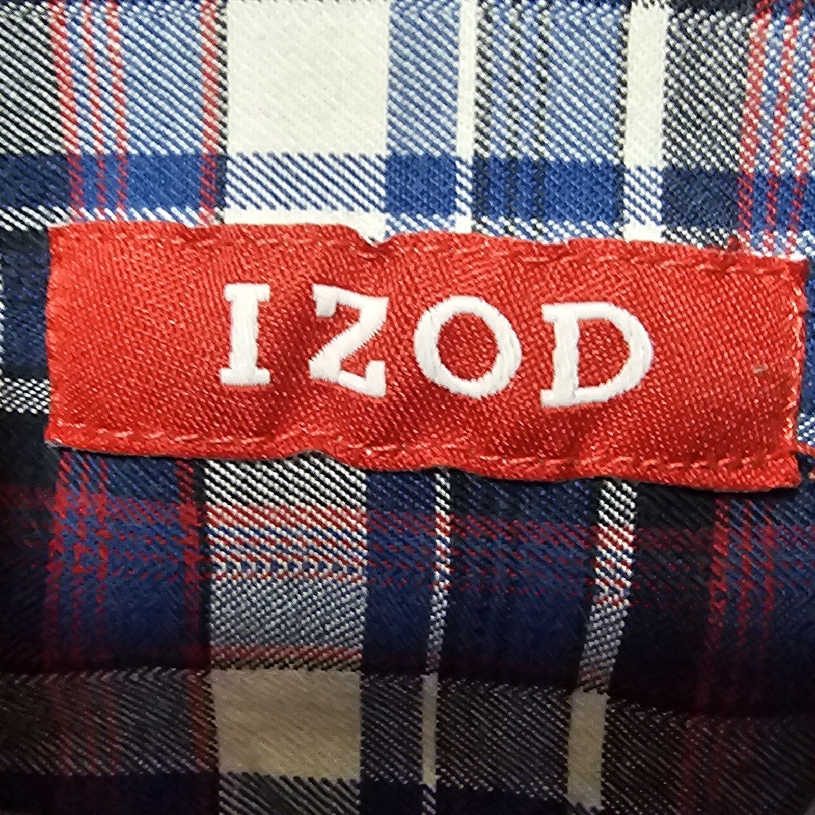 Izod Men's IZOD Heritage Tartan Blue/Red/White Shirt Size Small Size US S / EU 44-46 / 1 - 4 Thumbnail