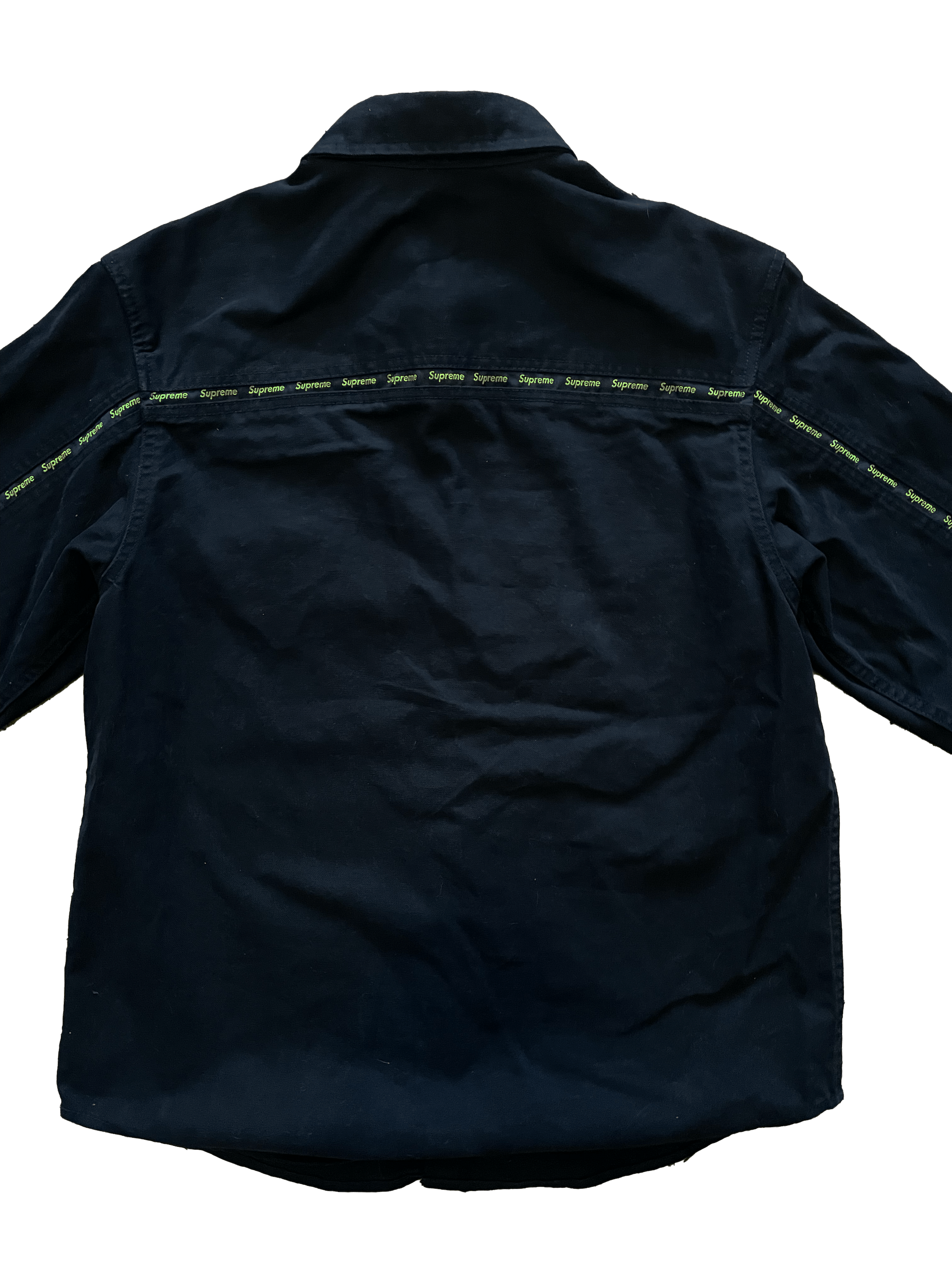 Supreme Logo Taping Work Shirt - www.ronaldseam.com