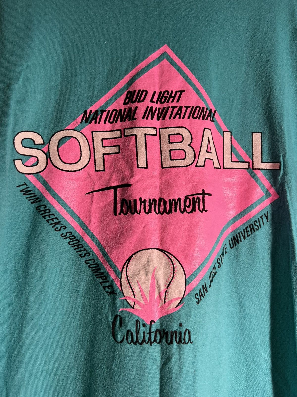 Vintage 80’s 90’s VTG Vintage Bud Light California Softball T Shirt Size US L / EU 52-54 / 3 - 5 Thumbnail