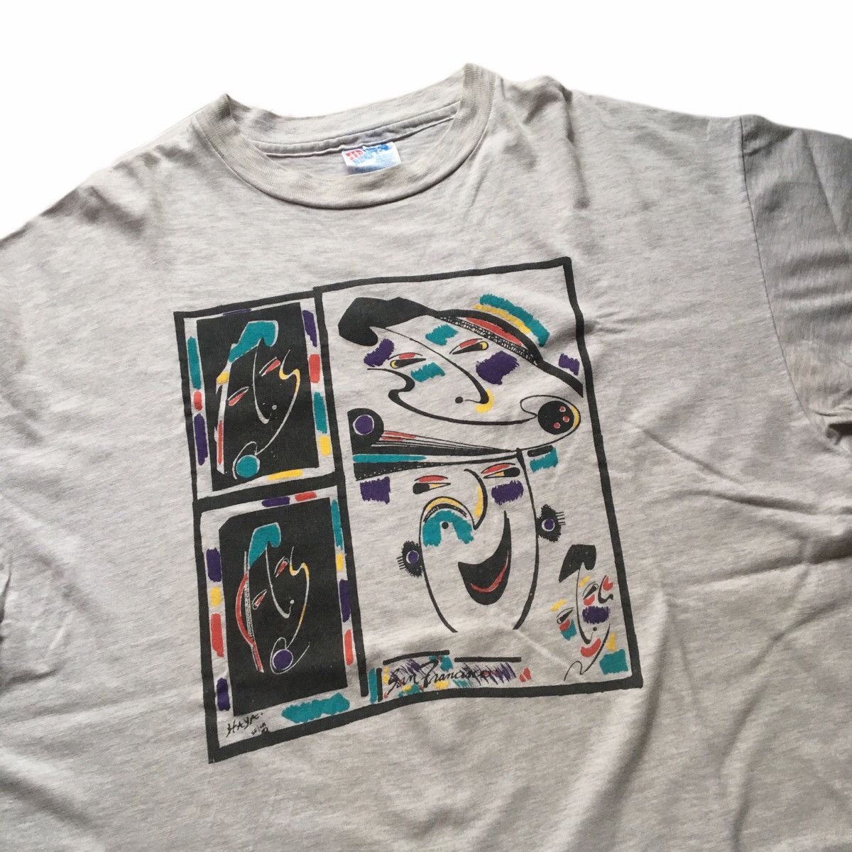 Fuck Art, Make Tees × Vintage VTG Human Face - ART TEES Size US XL / EU 56 / 4 - 2 Thumbnail