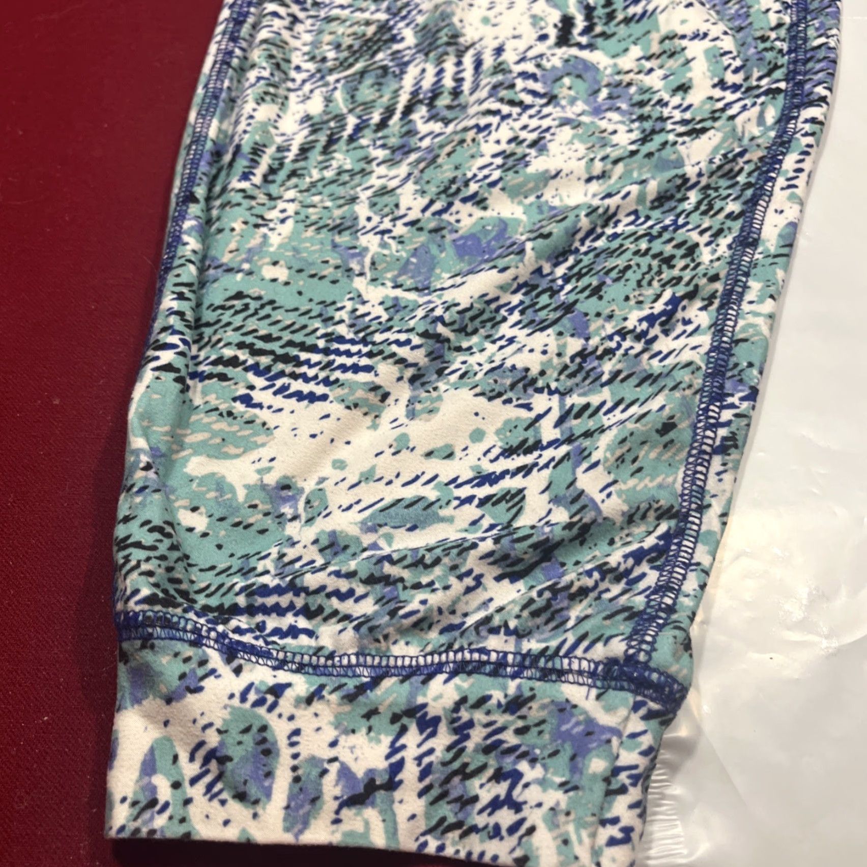 IDEA VINTAGE Reel Legends 80s 90s Print Sweat Pants Joggers Mens M Blue Pockets Elastic Waist Tapered Geometric Logo 1980s 1990s Costume Idea Size US 31 - 2 Thumbnail