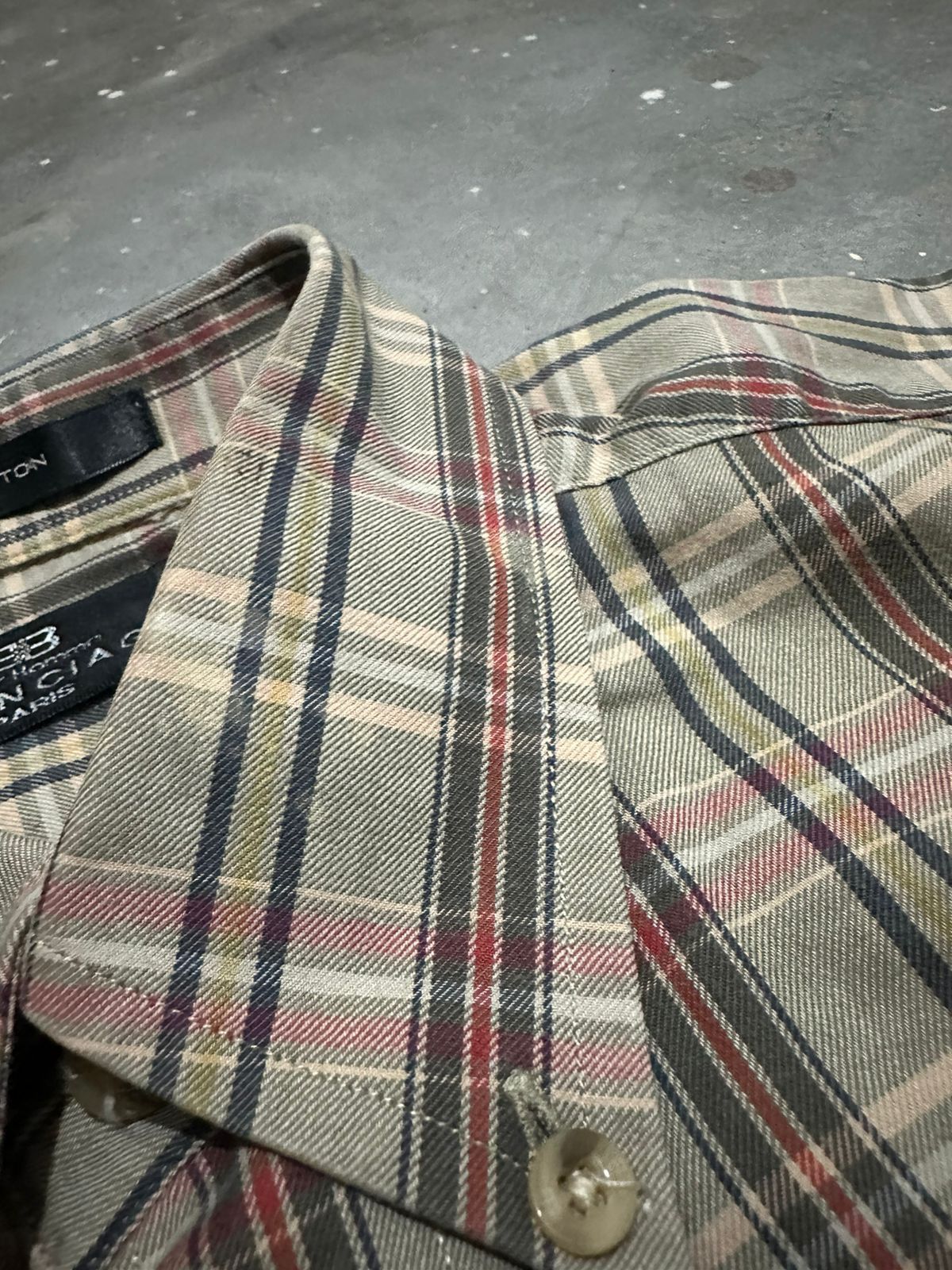 Balenciaga × Vintage Vintage Balenciaga Paris Shirt Size US L / EU 52-54 / 3 - 5 Thumbnail