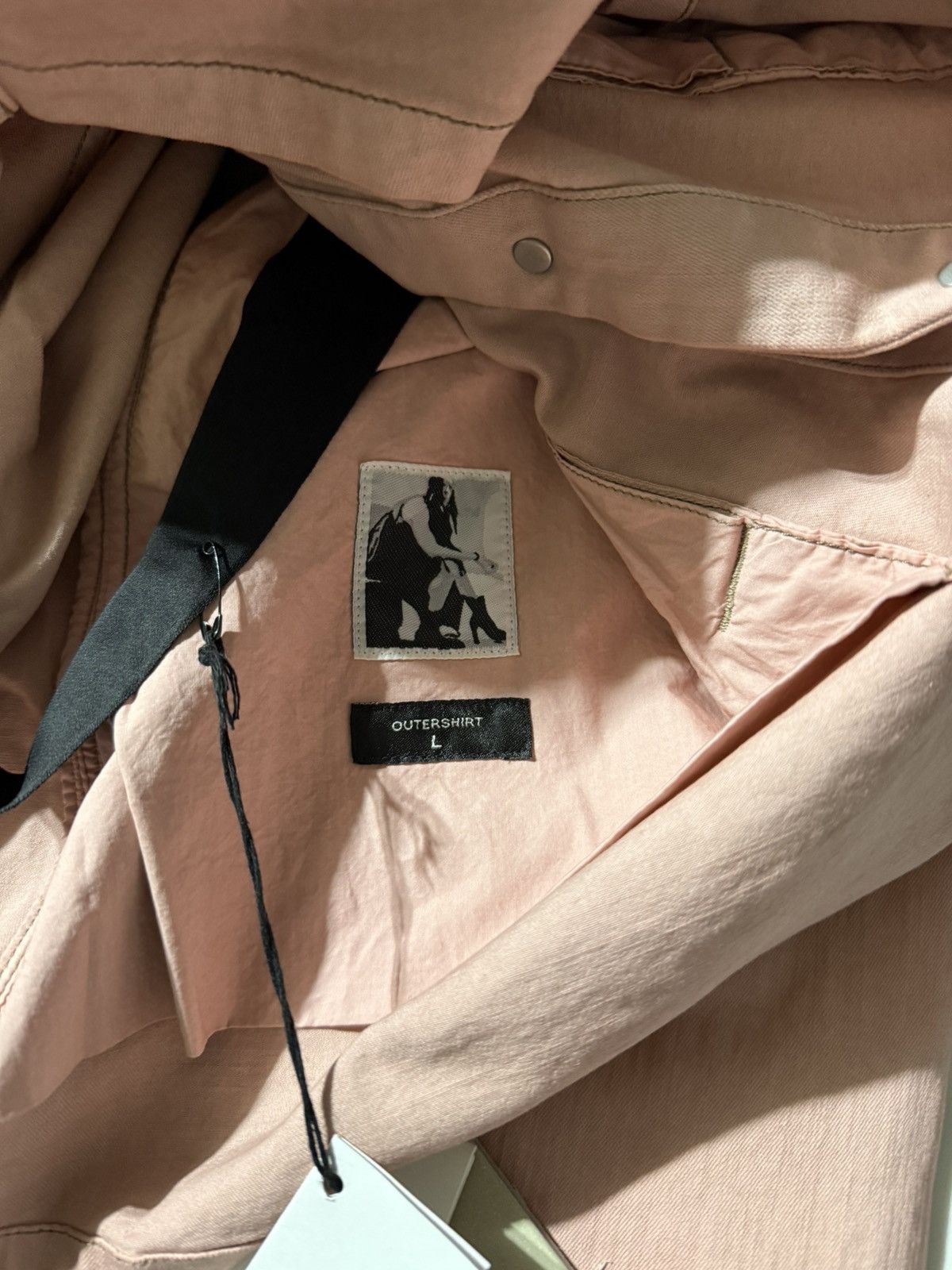 Rick Owens Pink Giacca Faded Denim Overshirt Jacket Size US L / EU 52-54 / 3 - 10 Thumbnail