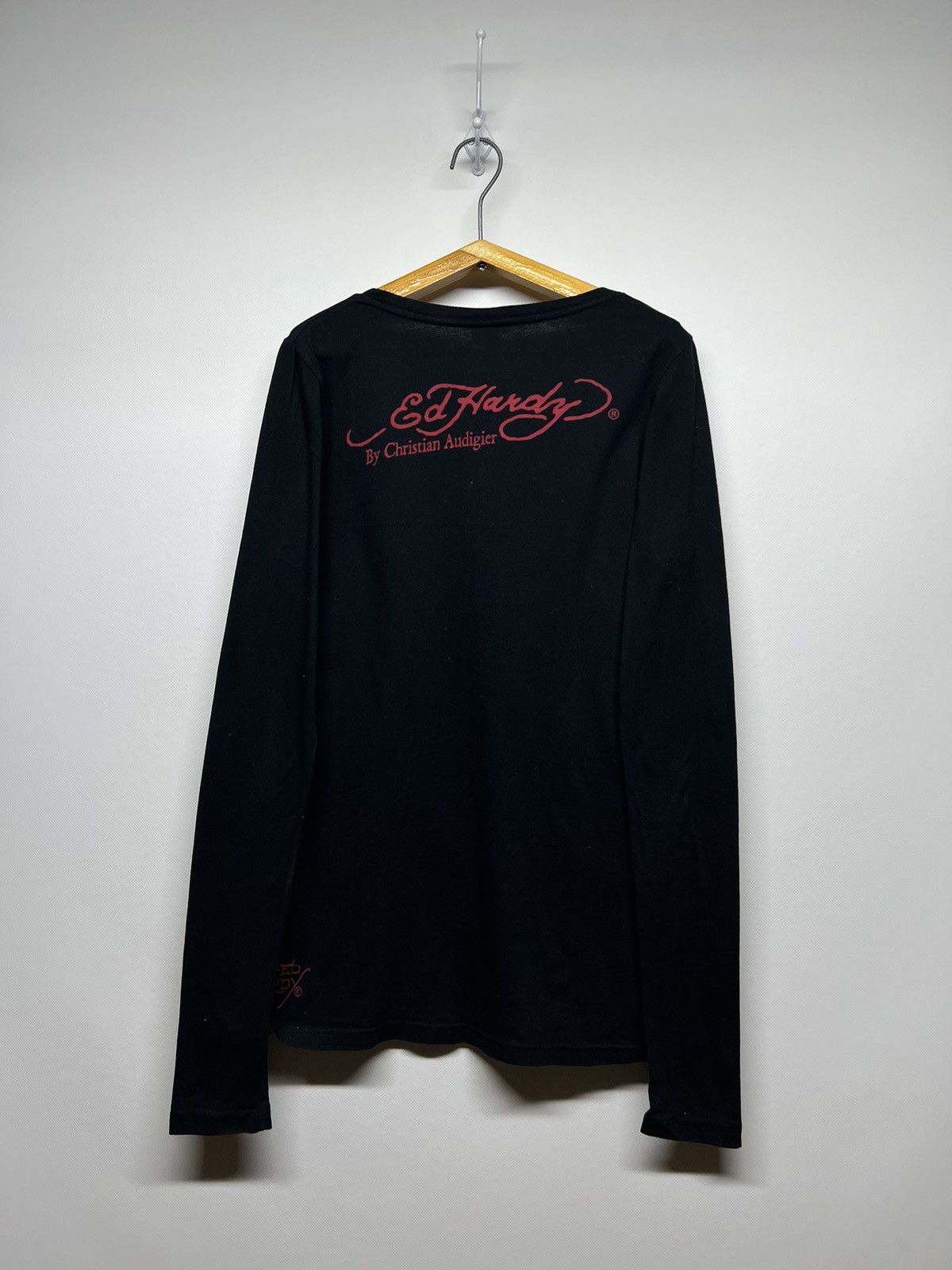 Christian Audigier × Ed Hardy × Vintage Vintage Y2k Ed Hardy 🖤 Golden Rose Of Love Long Sleeve 00’s Size S / US 4 / IT 40 - 5 Thumbnail
