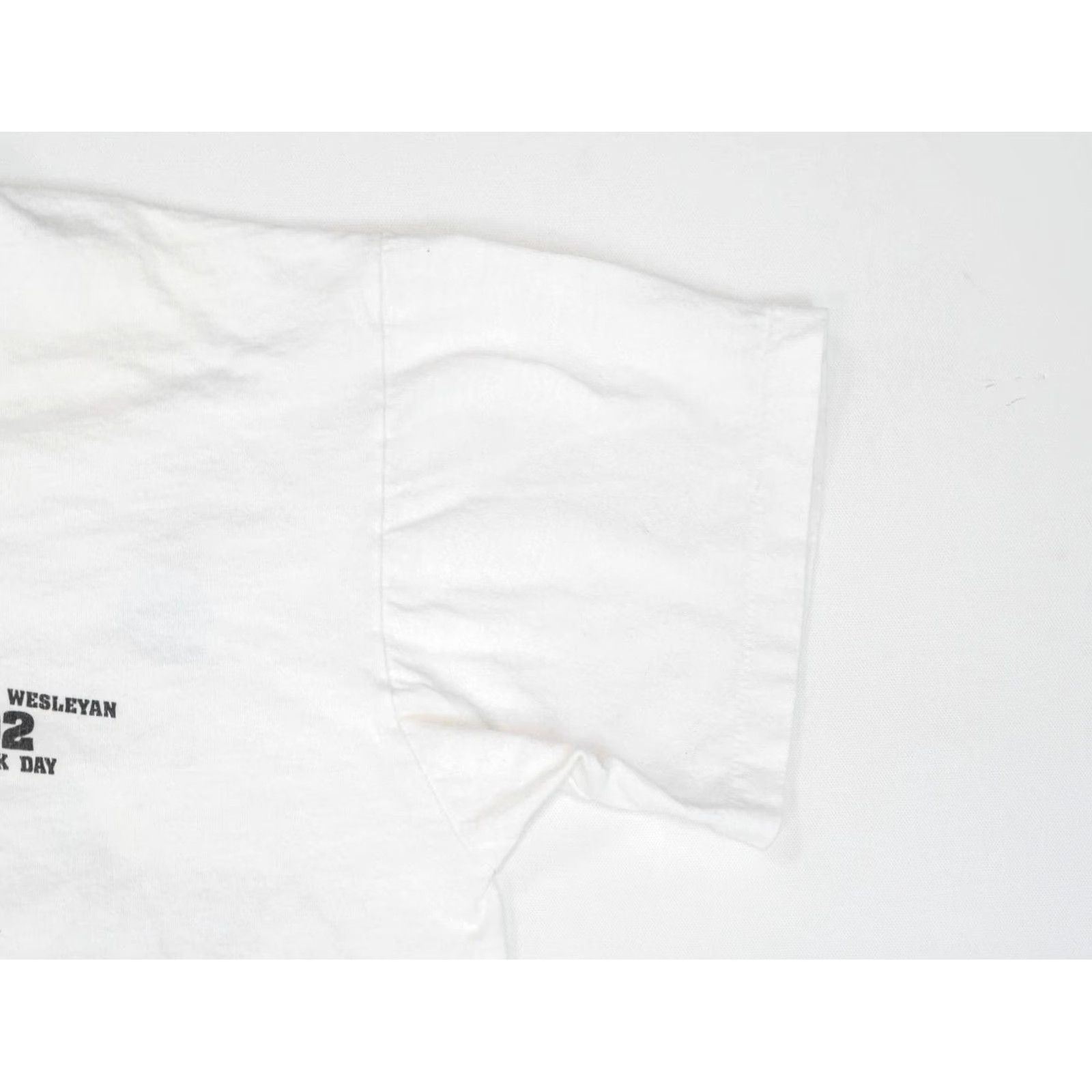 Fruit Of The Loom VINTAGE West Virginia Wesleyan College Tee XL Greek Row Fraternity 90s Single Stitch White Nike Size US XL / EU 56 / 4 - 7 Thumbnail