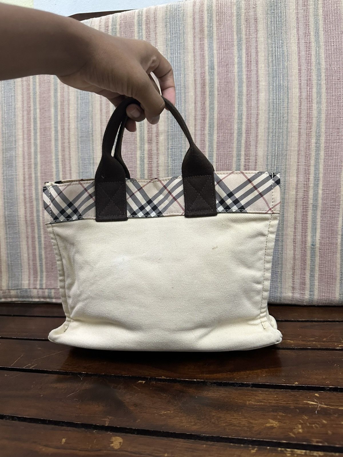 Burberry Burberry Blue Label Mini Tote Bag Size ONE SIZE - 8 Thumbnail
