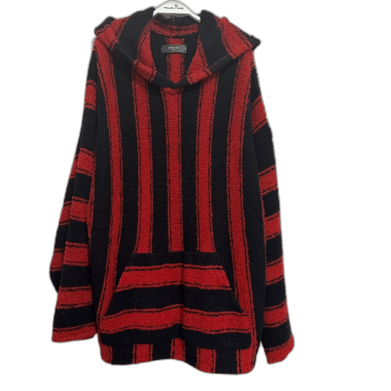 Amiri amiri red and black striped hoodie Size US L / EU 52-54 / 3 - 1 Thumbnail