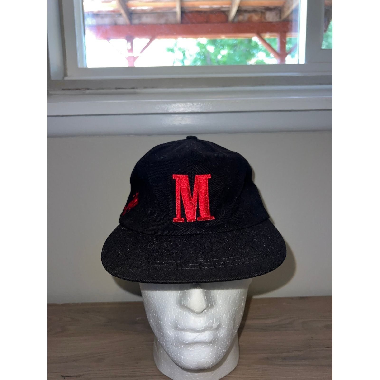 Marlboro Marlboro Cigs Cigarettes Black Western Hat Headwear VTG OS Size ONE SIZE - 1 Thumbnail