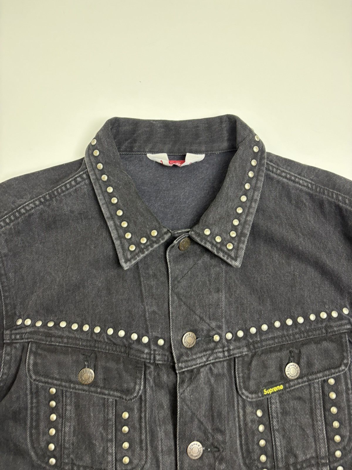 Supreme Supreme SS17 studded denim trucker jacket Size US XL / EU 56 / 4 - 5 Thumbnail