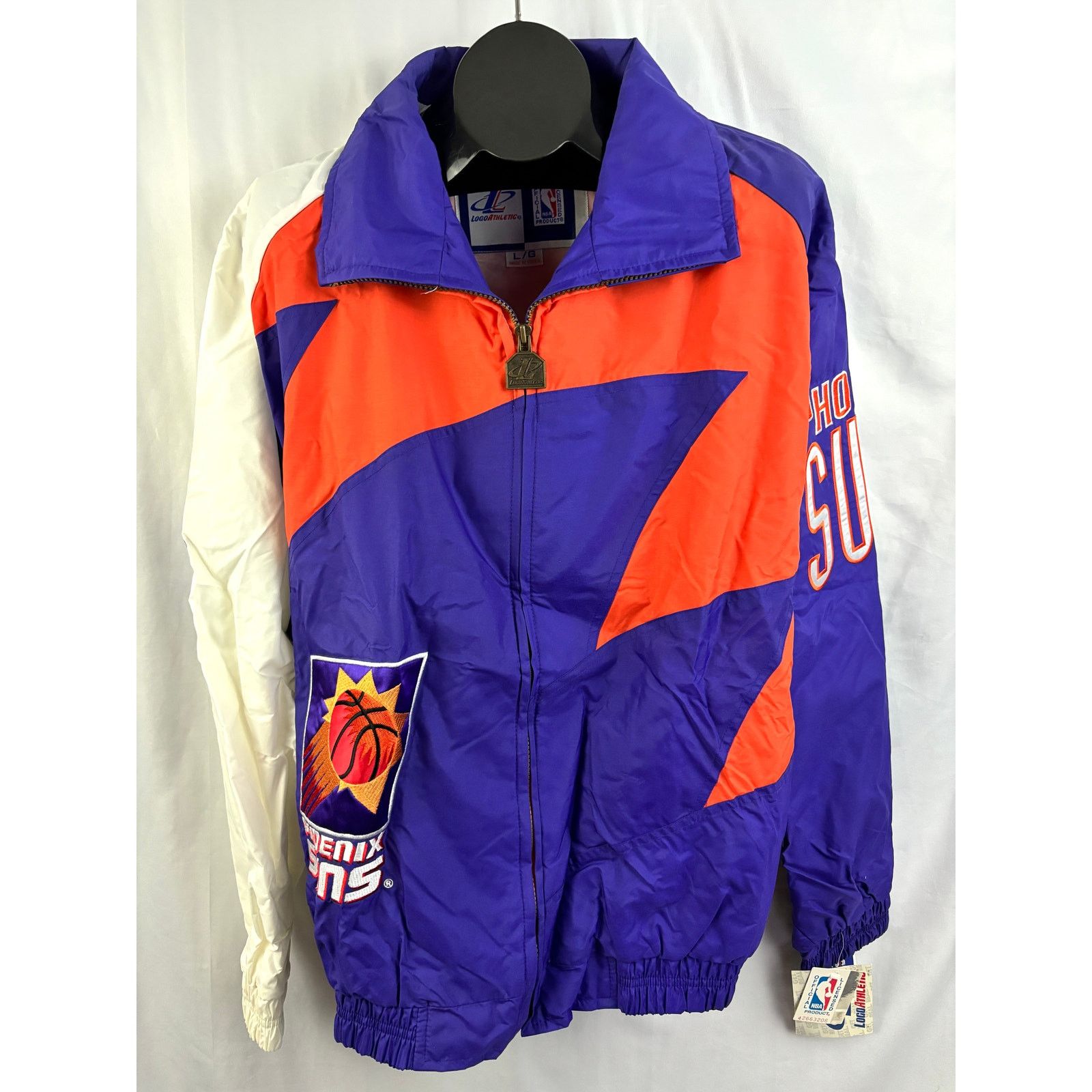 Logo Athletic Phoenix Suns NBA Sharktooth Windbreaker Jacket L NWT Vtg Size US L / EU 52-54 / 3 - 12 Thumbnail