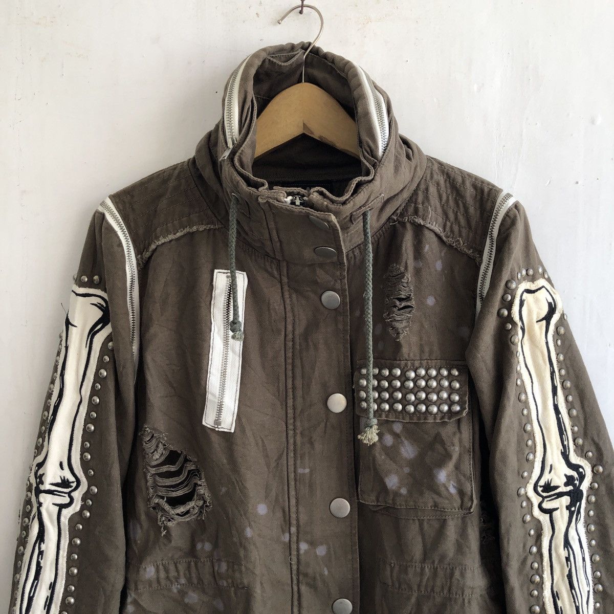 If Six Was Nine × Japanese Brand GLAD NEWS BONES ZIPER PARKAS Size US M / EU 48-50 / 2 - 2 Thumbnail