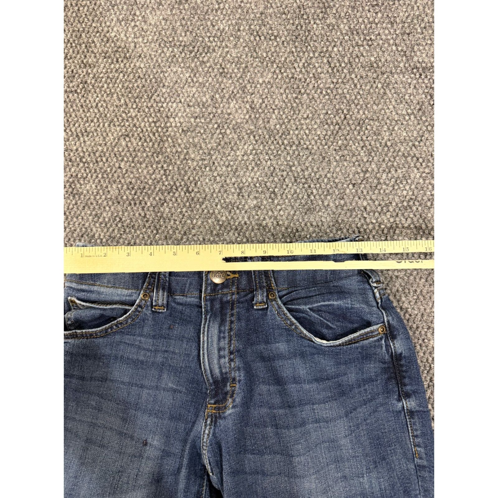 Lee Lee Extreme Motion Jeans Mens 28x28 Blue Straight Regular Fit Denim Cotton 5-Pocket Zipper Front Pocket Logo Vintage No Size US 28 / EU 44 - 7 Thumbnail