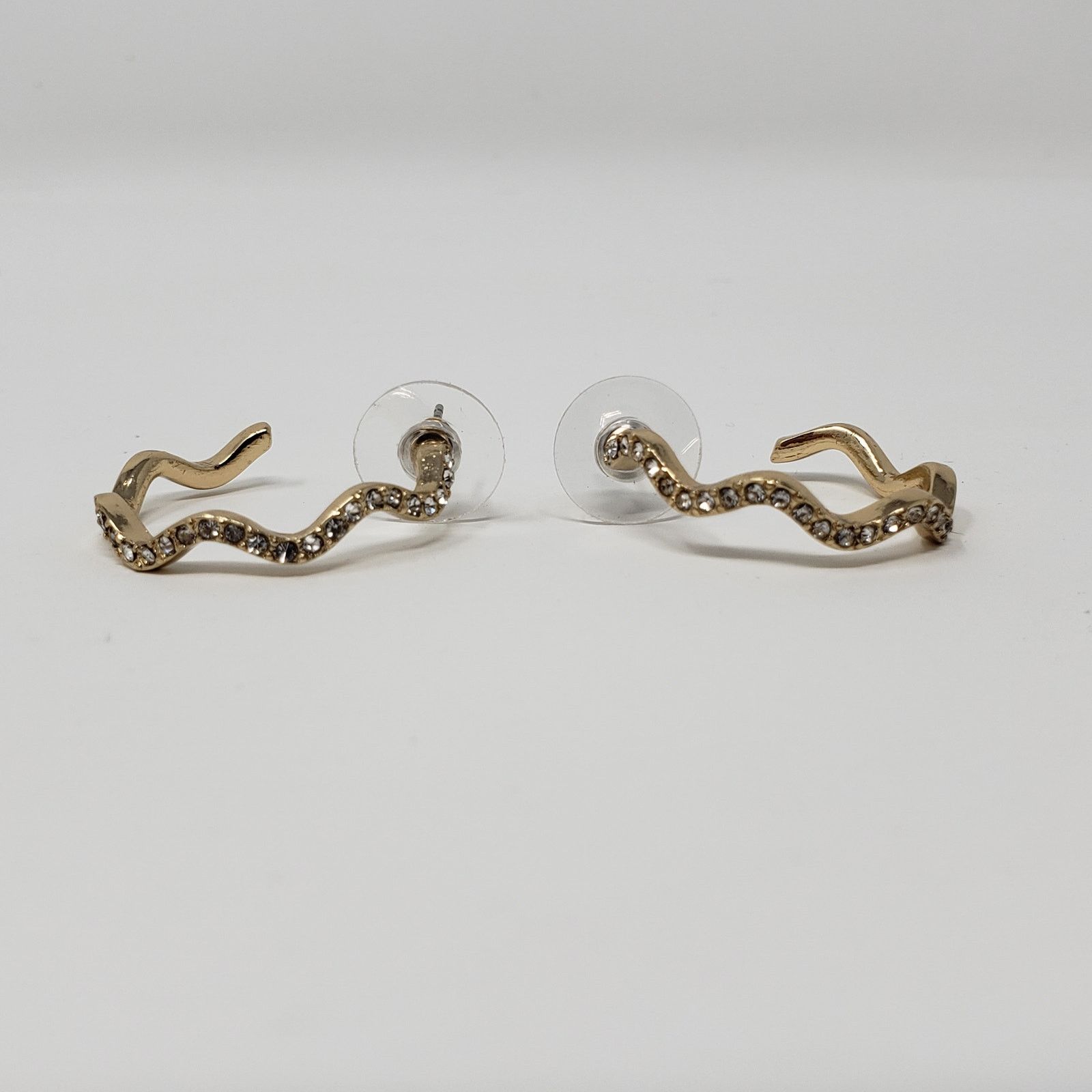 Other NWT Sugarfix Baublebar Zig-Zag Hoop Post Gold-Tone Earrings Size ONE SIZE - 7 Thumbnail