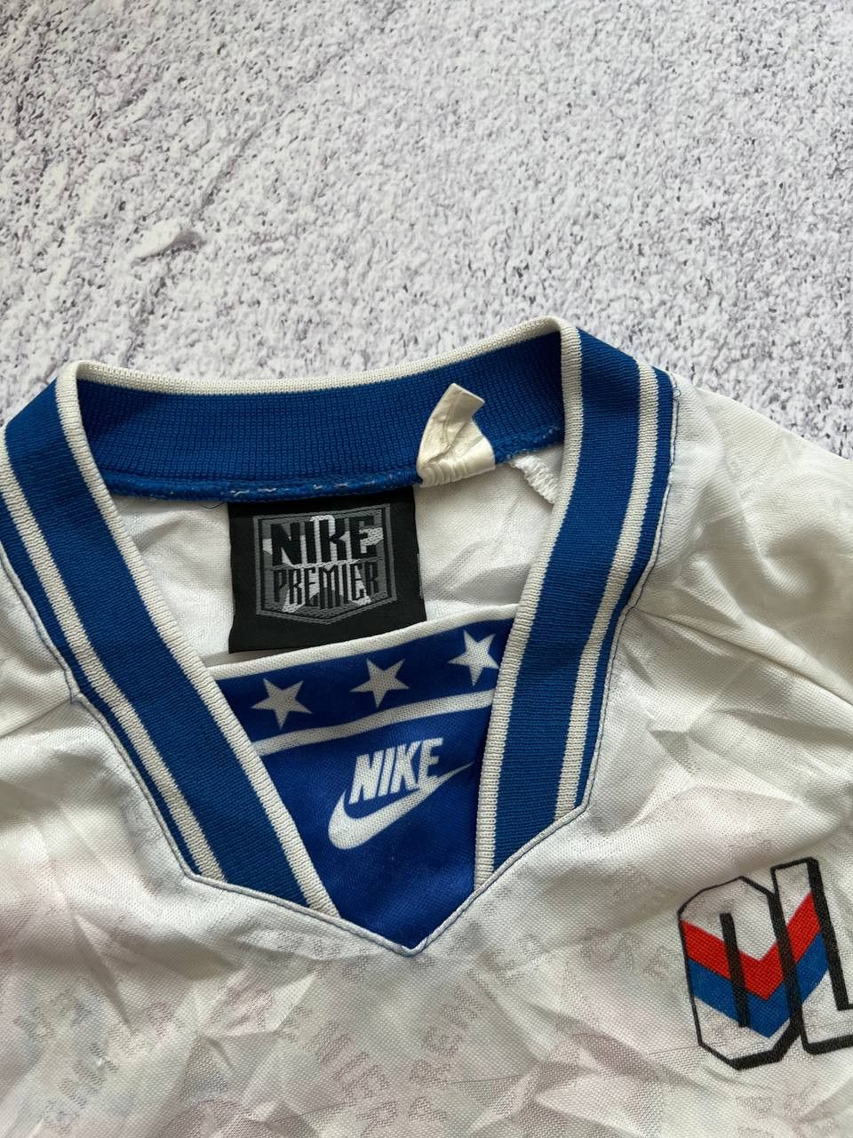 Maillot rugby EMS BRON XV porté n°4 Aménagement Lyonnais vintage shirt
