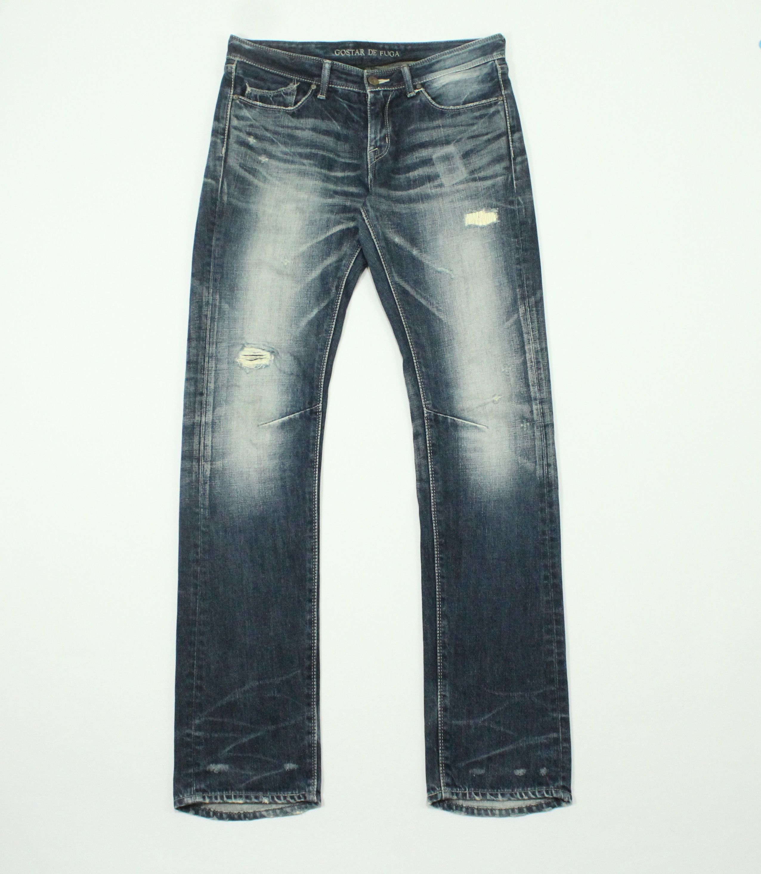 GOSTAR DE FUGA GOSTAR DE FUGA Denim Distressed APC Helmut Lang Acne Size US 32 / EU 48 - 14 Thumbnail