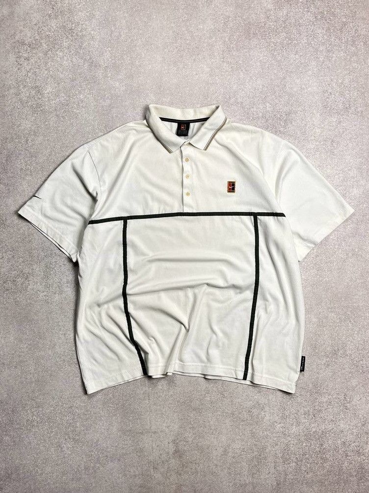 Nike VINTAGE 90s NIKE CHALLENGE COURT ANDRE AGASSI SHIRT Y2K XL Size US XL / EU 56 / 4 - 1 Thumbnail