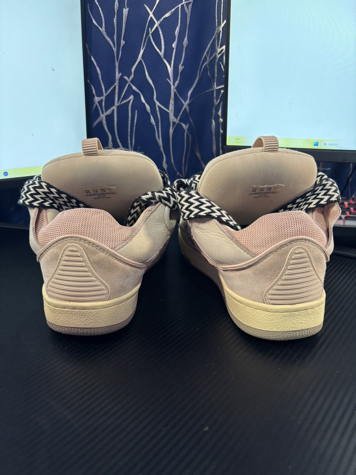 Lanvin Pink Lanvin Curb Sneakers Size US 10 / EU 43 - 7 Thumbnail