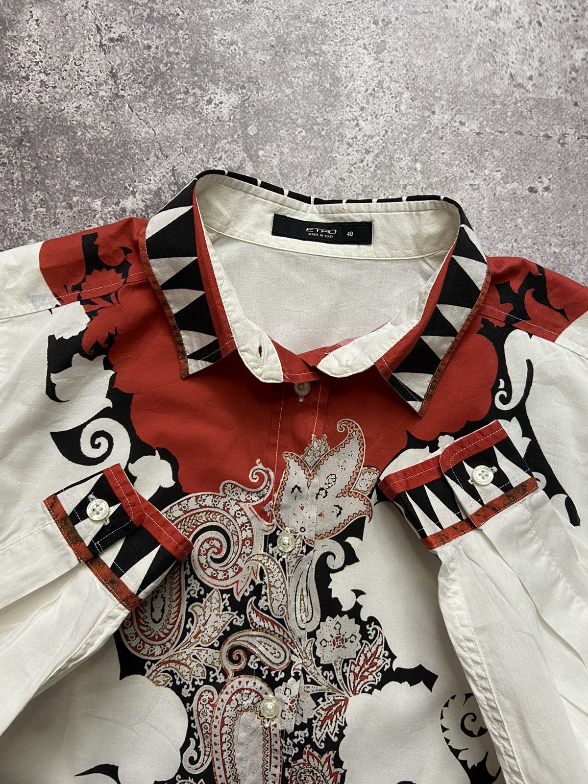 Etro Vintage Etro Milano Abstract Shirt Size S / US 4 / IT 40 - 2 Thumbnail