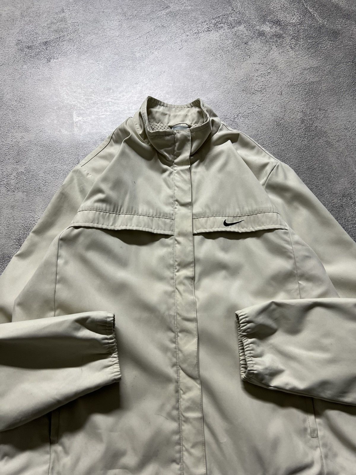 Nike × Vintage Vintage Y2k Nike 💛 Nylon Mini Swoosh Jacket 90’s Size S / US 4 / IT 40 - 2 Thumbnail