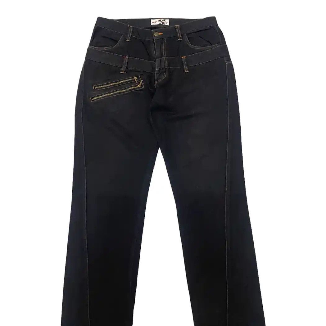 Hysteric Glamour × If Six Was Nine JUNGLE STORM JAPAN DOUBLE WAIST ZIPPER POCKET BONDAGE JEANS Size US 32 / EU 48 - 5 Thumbnail