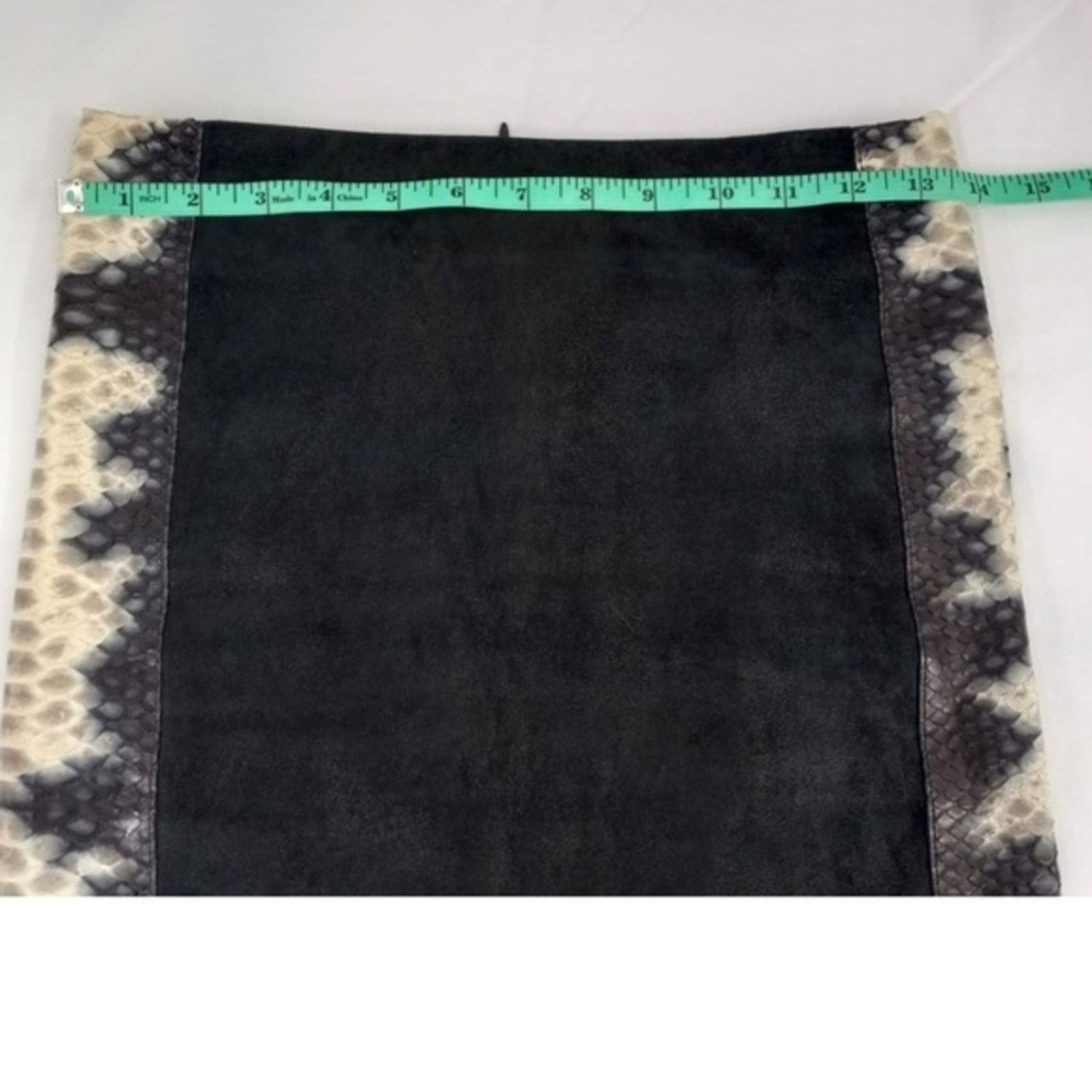 DROME leather/phyton skin skirt Sz S