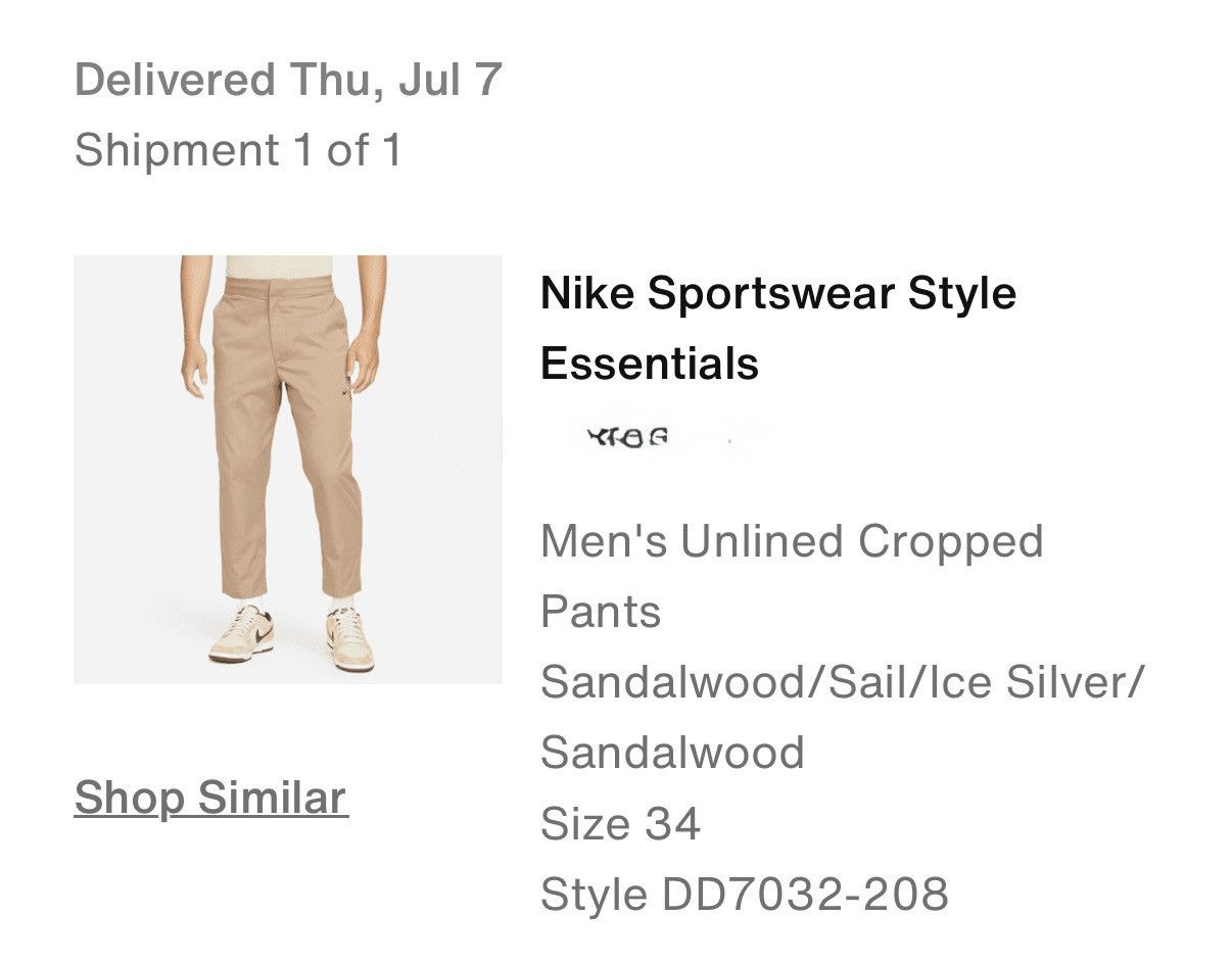 Nike Nike Unlined Cropped Pants Size US 34 / EU 50 - 4 Thumbnail