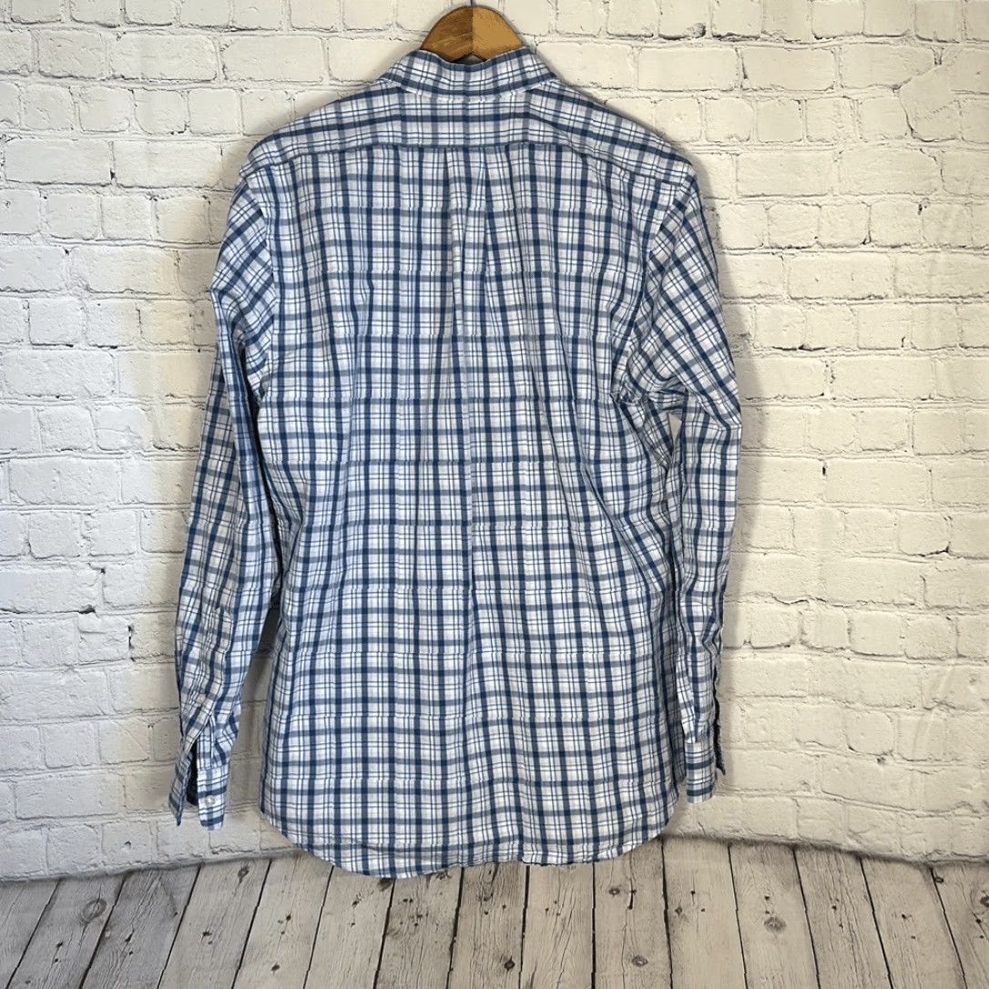 Vineyard Vines Vineyard Vines Murray Shirt Slim Fit Button-Up Long Sleeve Blue Plaid Cotton M XL Size US XL / EU 56 / 4 - 4 Thumbnail