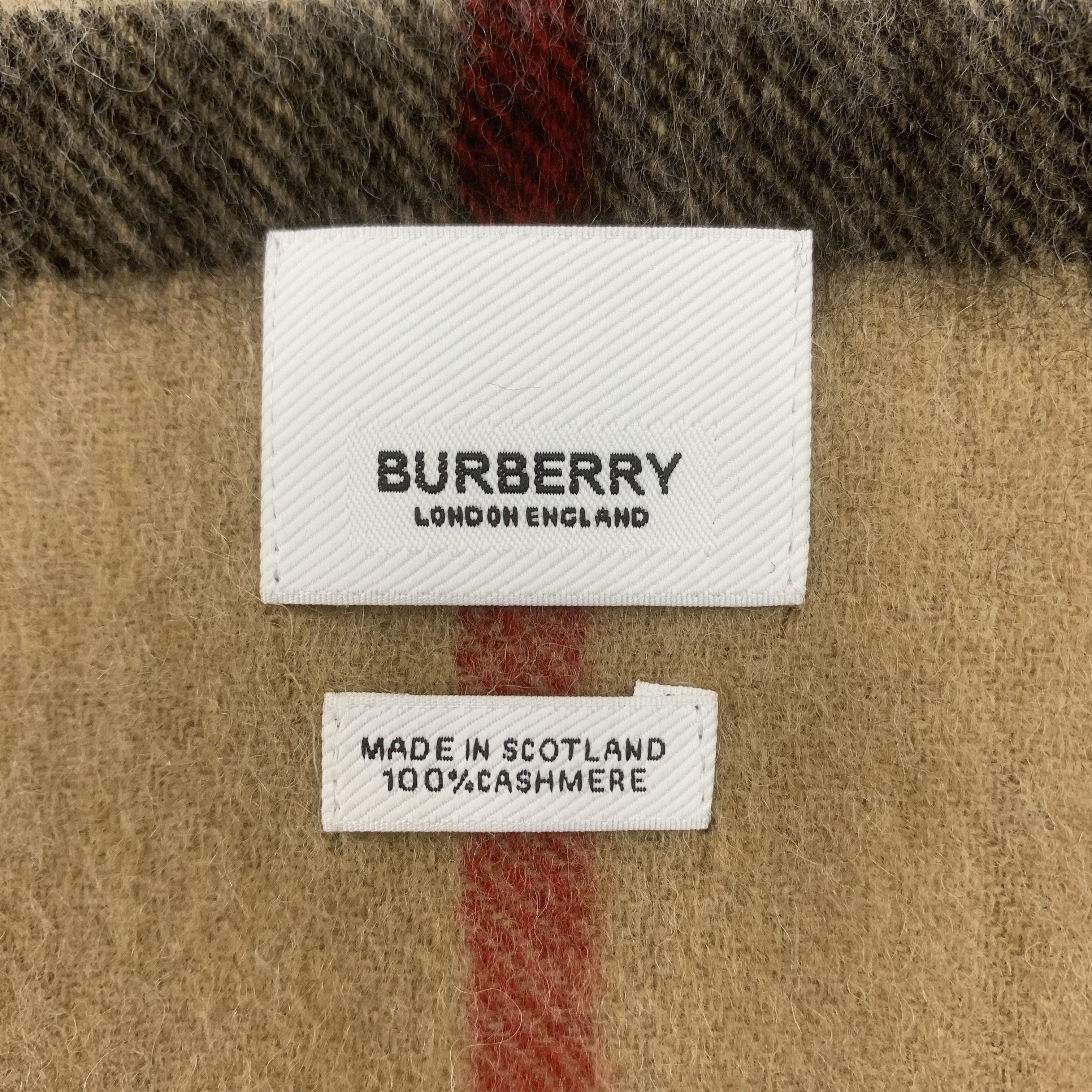 Burberry Burberry Scarf Cashmere Muffler Neck Wrap BL9127 Size ONE SIZE - 4 Thumbnail