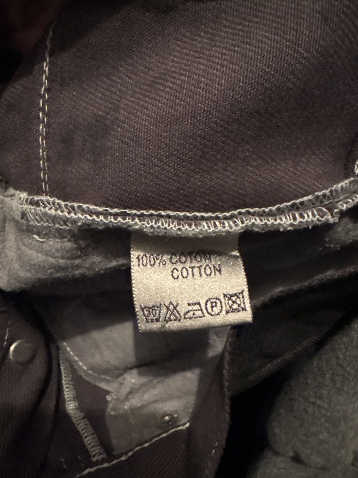 Dior 2005 Waxed Destroyed Denim Size US 29 - 10 Thumbnail