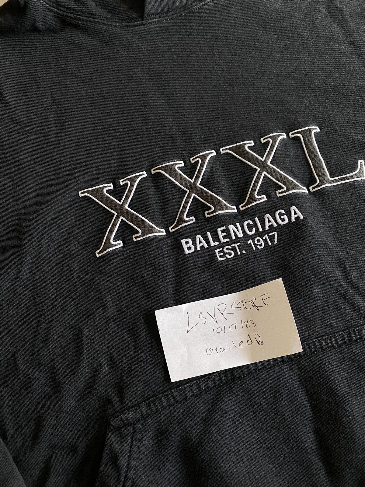 Balenciaga BALENCIAGA XXXL Super Oversized Hoodie Black Size 1 Size US S / EU 44-46 / 1 - 1 Thumbnail