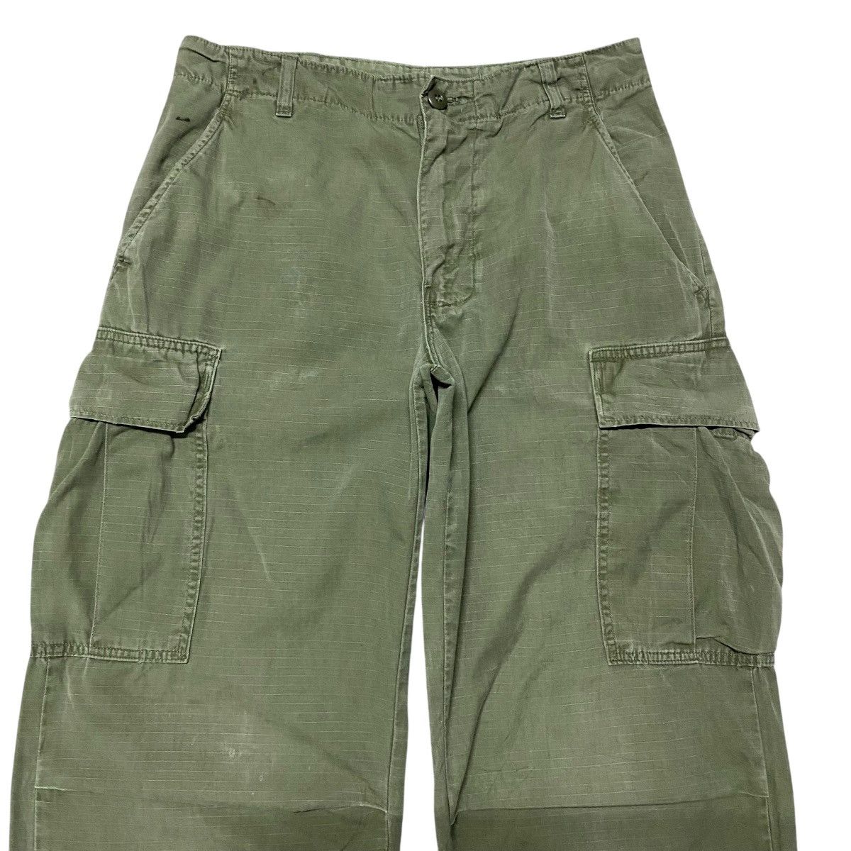 Vintage Vintage 60s Vietnam War Ripstop Poplin Trouser OG-107 Size US 30 / EU 46 - 3 Thumbnail