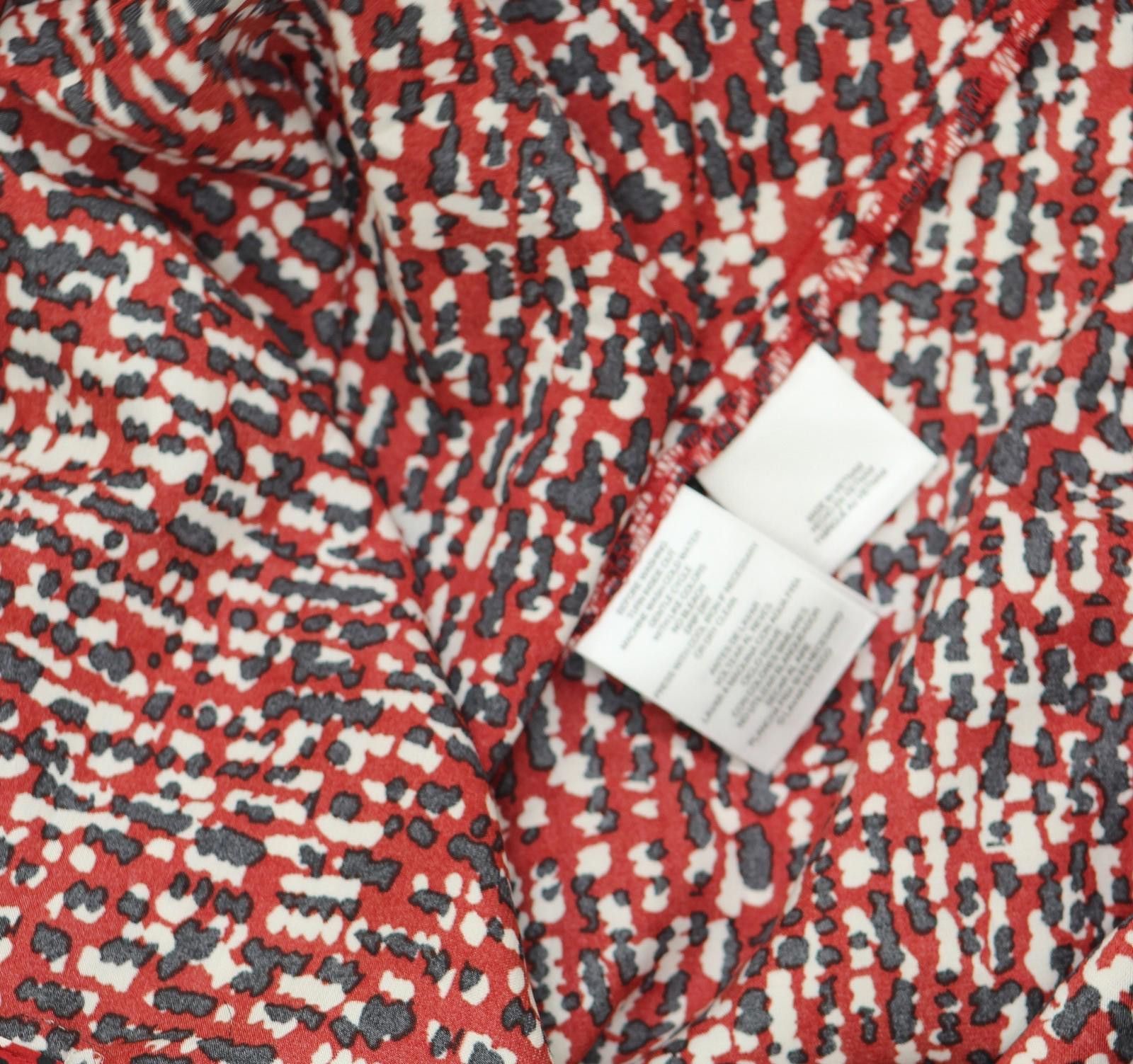Other Nwt Kasper Satin Tie-neck Blouse 10919993 Fire Red Multi Xl Size XL / US 12-14 / IT 48-50 - 5 Thumbnail