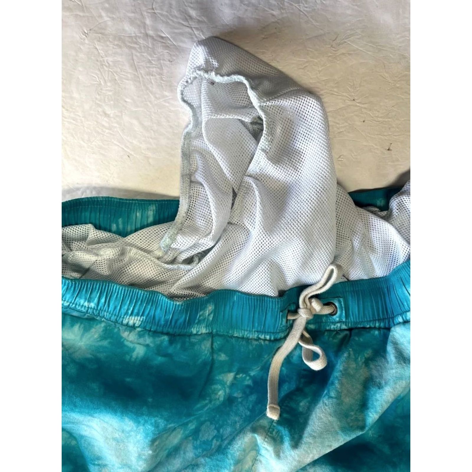 Vintage Modern Amusement Blue Drawstring Swim Shorts Men's Medium Size US 31 - 6 Thumbnail
