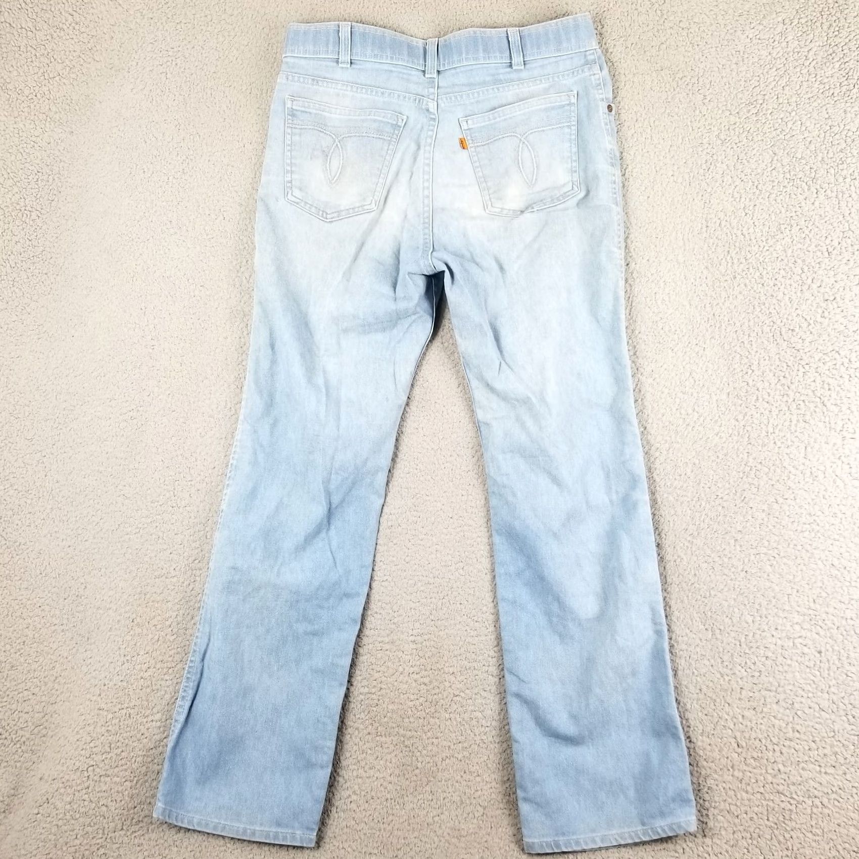 Levi's Levi's Jeans 32X30 Bootcut Blue Polyester Blend 1981 80s USA Unisex Adults Vintage Size US 32 / EU 48 - 7 Thumbnail